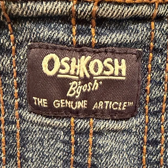 🧵 OshKosh B’gosh 5T Denim Overalls | Classic Vestbak Toddler Jean Dungarees - Picture 2 of 9